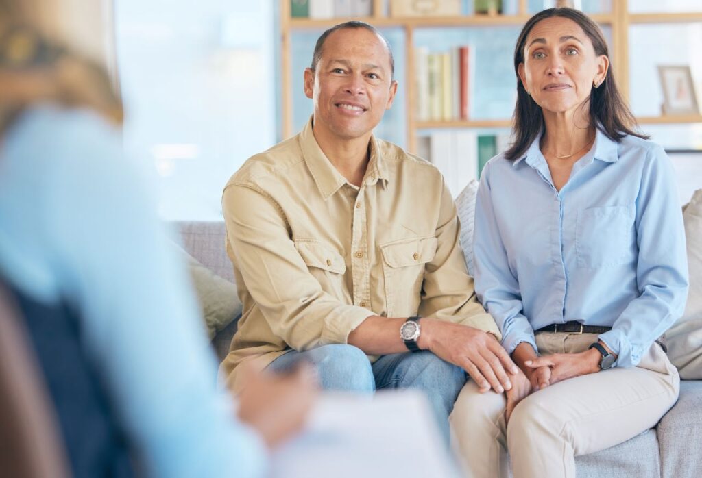 sexual wellness, a couple in therapy